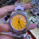 Montre cadran orange